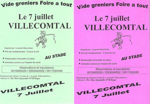 Vide-greniers 7 juillet 2013 Villecomtal sur Arros (32)