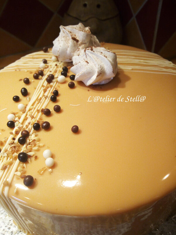 Gateau poires caramel vanille