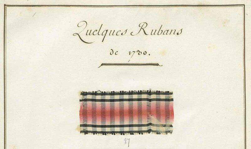Quelques rubans de 1730