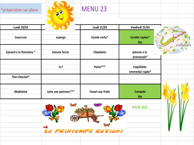 menu 23