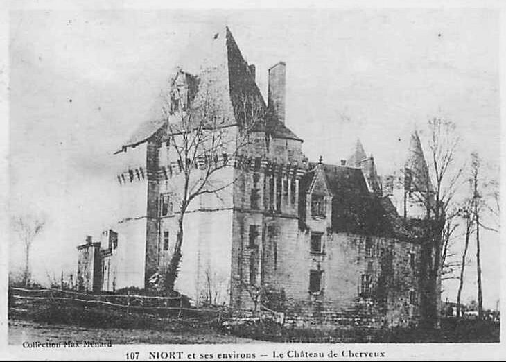 1915-04-16 Le château de Cherveux