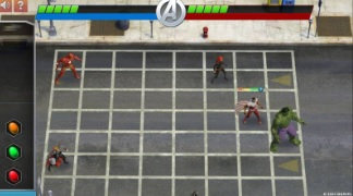 Gameplay du jeu mobile Avengers Tactiques d'Équipe