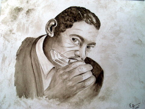 le joueur d'harmonica