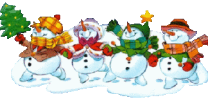 4 bonhommes de neige