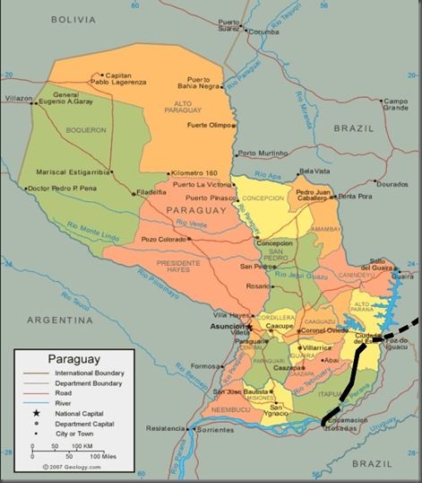 Paraguay itinéraire