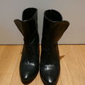 Bottines / <b>Low</b>-<b>boots</b> en cuir noires P.36 [VENDUES]