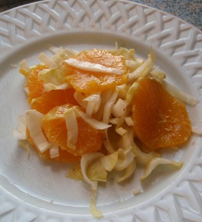 salade d'endives à l'orange