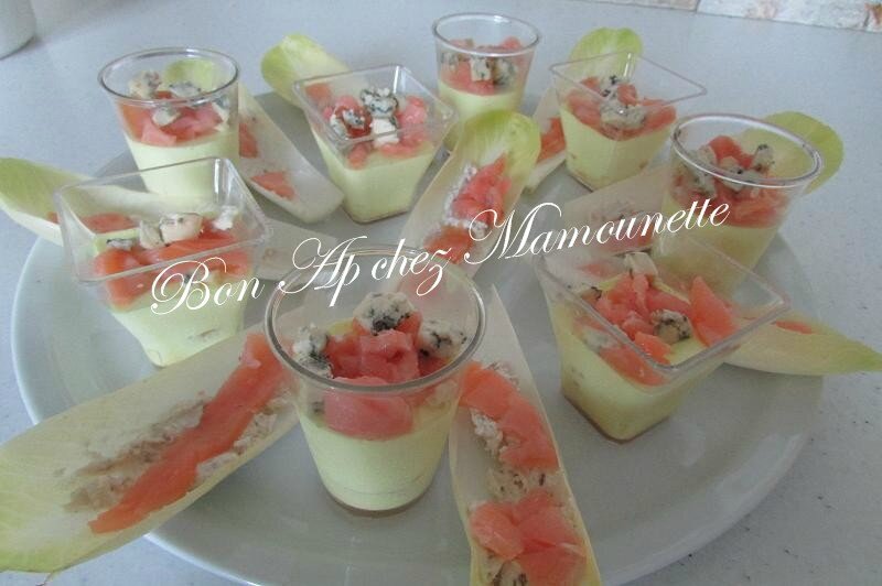 verrines mascarpone et feuilles d'endive saumon fumé 023