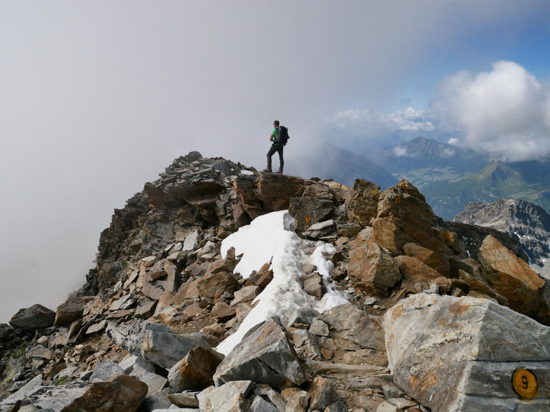 vers le Refuge Quintino Sella