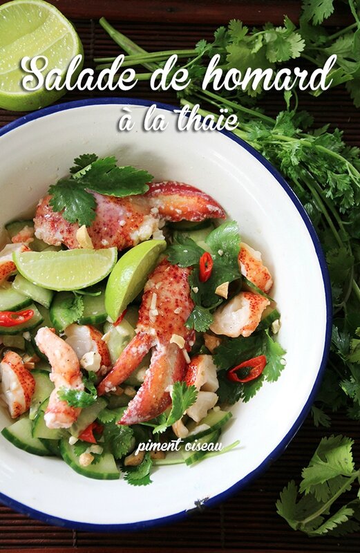 salade de homard à la thaïe-Thai lobster salad
