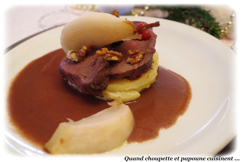 biche marinée au vin rouge, sauce crème-5427