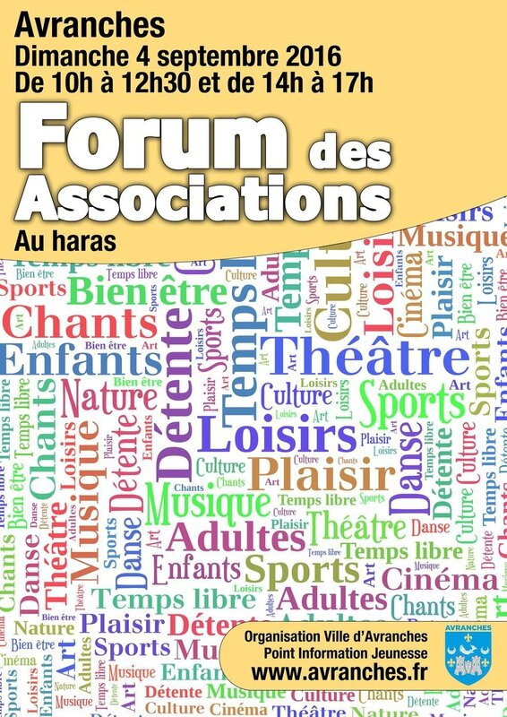 forum des associations 2016 Avranches sport loisirs culture haras salle Fenouillère septembre