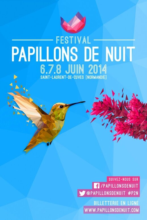 festival Papillons de nuit 2014 P2N affiche visuel