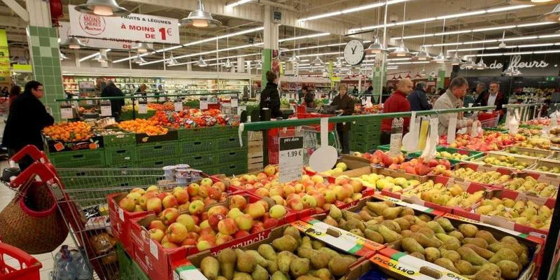 fruits et légumes supermarchés