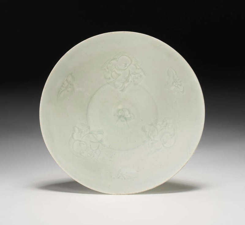 A carved Qingbai 'boys' bowl, Southern Song-dynasty (1127-1279)