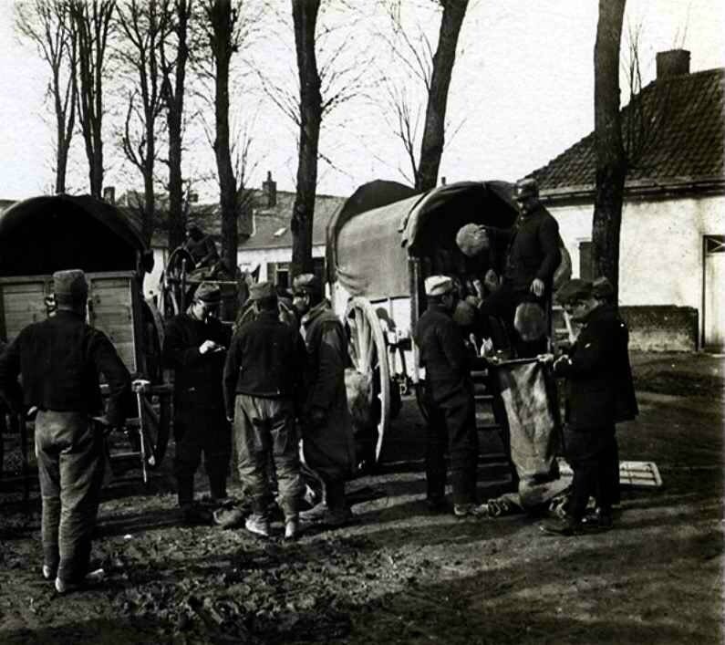 Ravitaillement de boules de pain