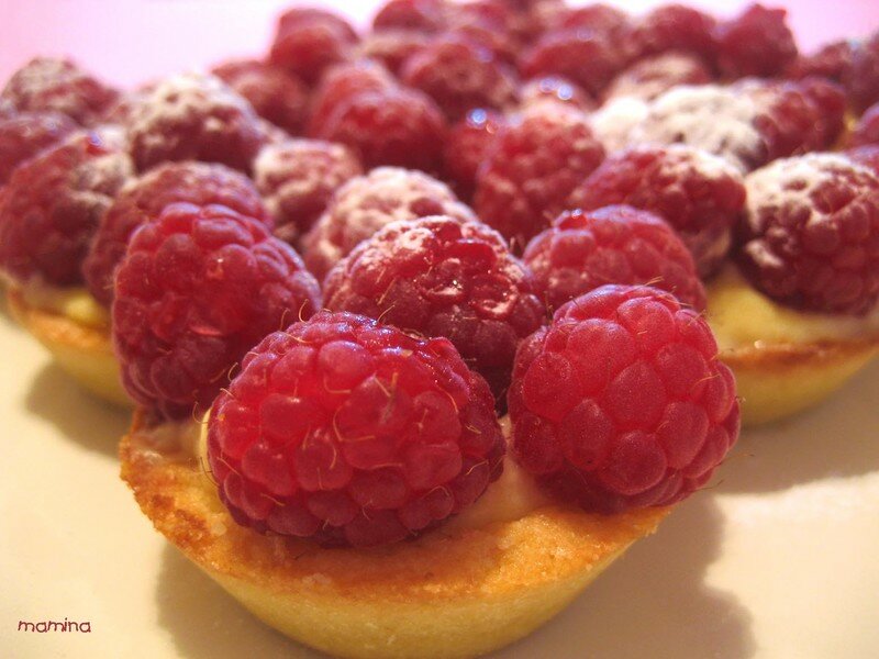 tartelettes framboises crème citronnée