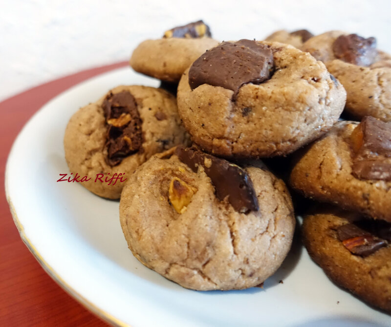 cookies au beurre et chocolat