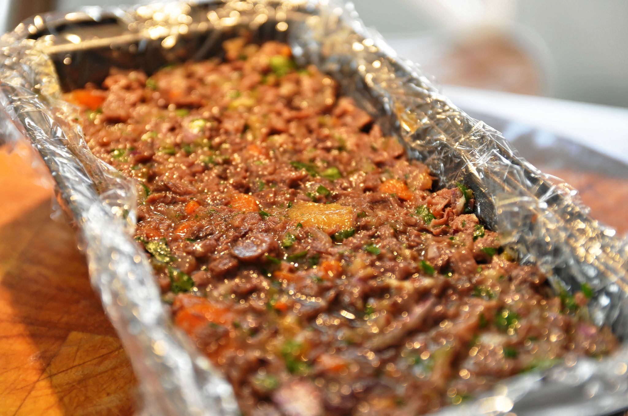Terrine de queue et joue de boeuf Au coin de la table...