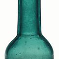 A transparent turquoise-green glass vase, <b>Guangxu</b> <b>mark</b> <b>and</b> <b>period</b>