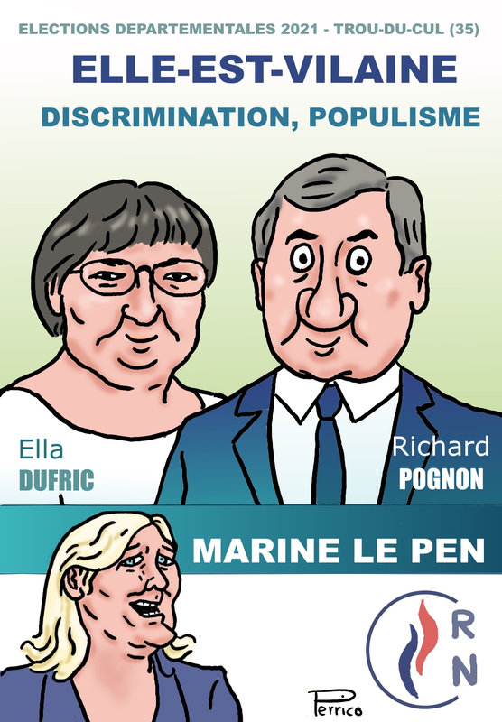 Marine Le Pen - affiche électorale - 29 mai 2021