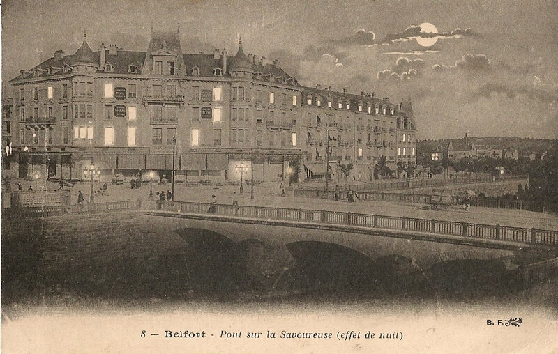 Belfort CPA Pont Carnot Quai Vauban sud 1a Nuit