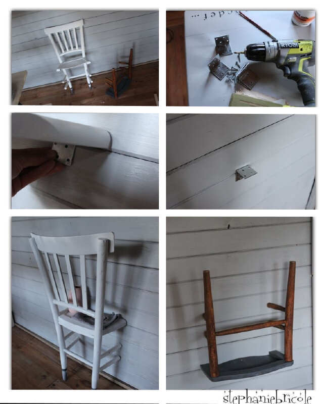 chaise récup bomber peinture diy