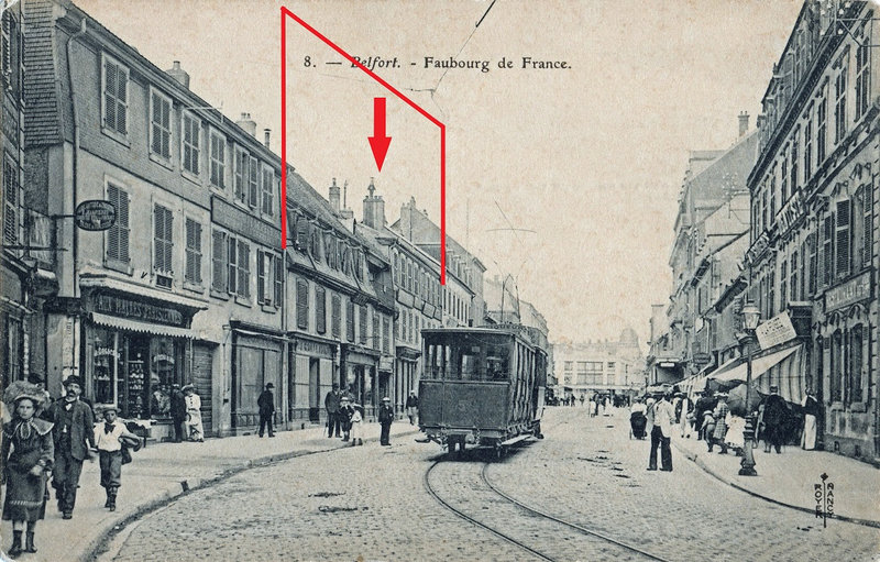 CPA Belfort Fbg France 1906-08