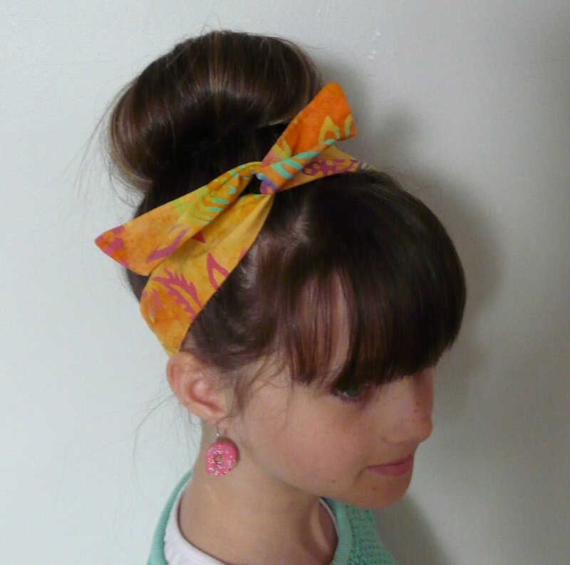 headband batik orange1