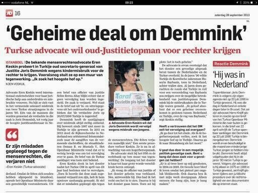 Geheime deal om Demmink AD