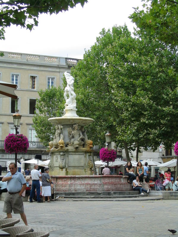 Carcassonne : la place Carnot, ou place aux herbes.