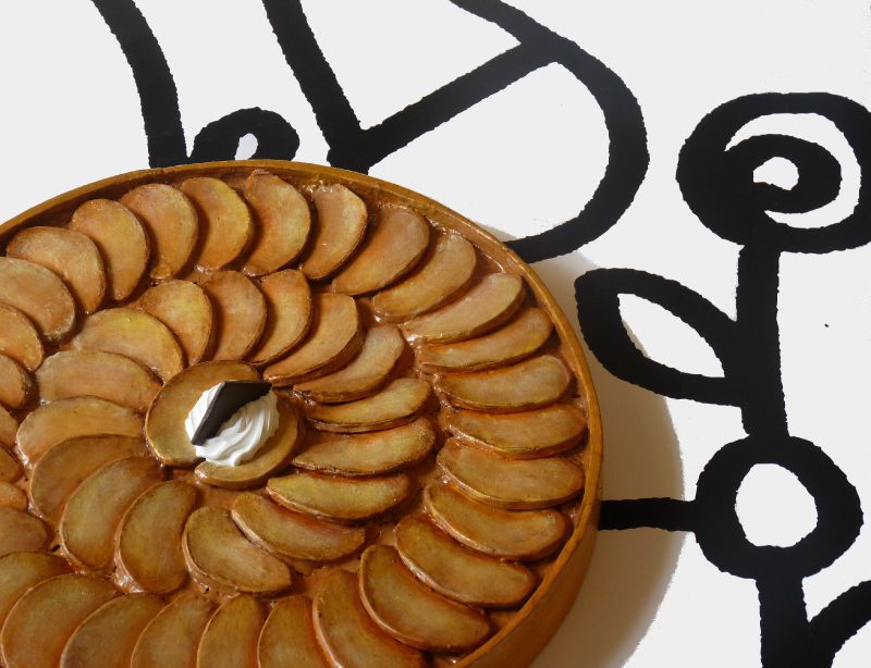 Tarte aux pommes, détail
