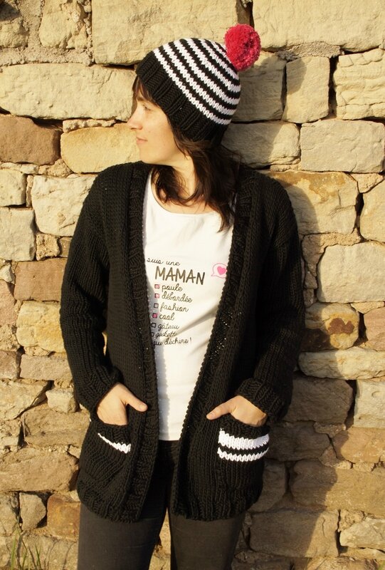 gilet bonnet