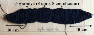 tuto bandeau au crochet, tuto granny facile, diy crochet headband