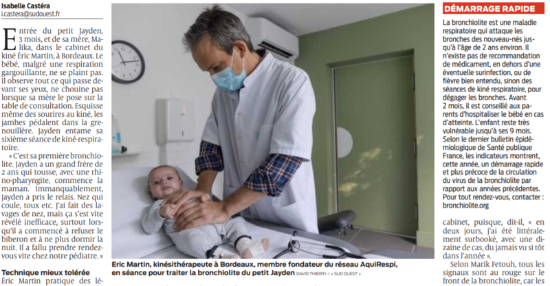 2021 10 16 SO L'épidémie de bronchiolite progresse dans la région2