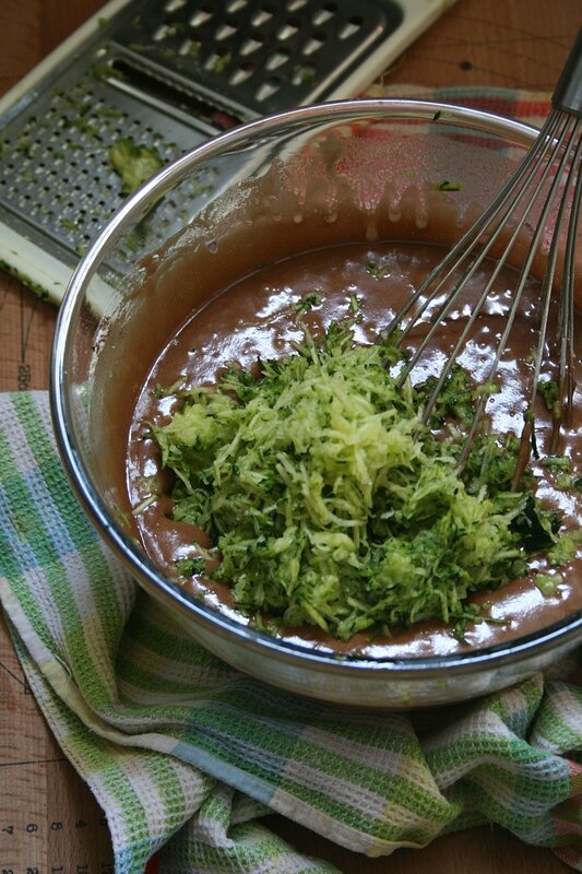 Gâteau chocolat et courgettes 1