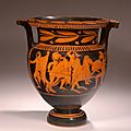 Attic <b>red</b>-<b>figure</b> column krater by the Meleager Painter, Earlier 4th Century BC