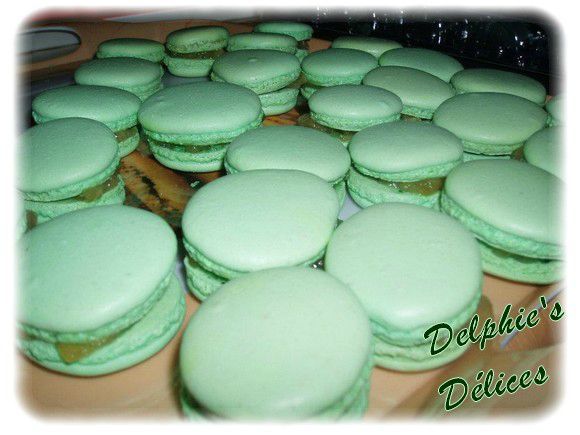 macarons pomme verte