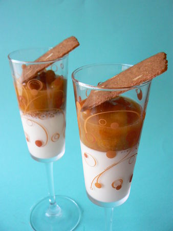 Panacotta à la compotée de mirabelles | Audrey Cuisine