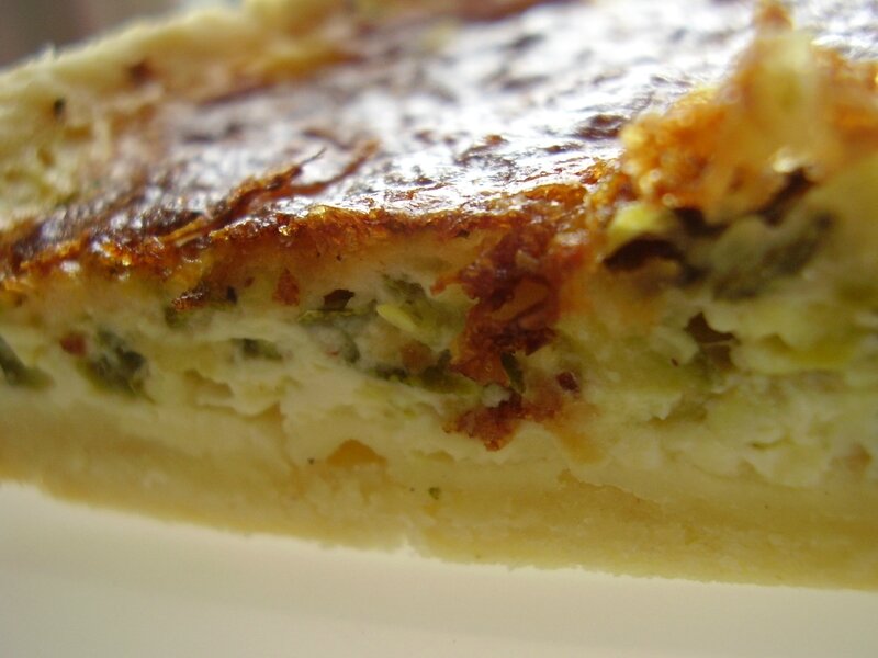 quiche aux courgettes et basilic