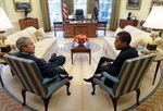 President_George_W__Bush_and_Barack_Obama_meet_in_Oval_Office