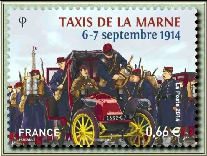 Timbre taxis de la Marne