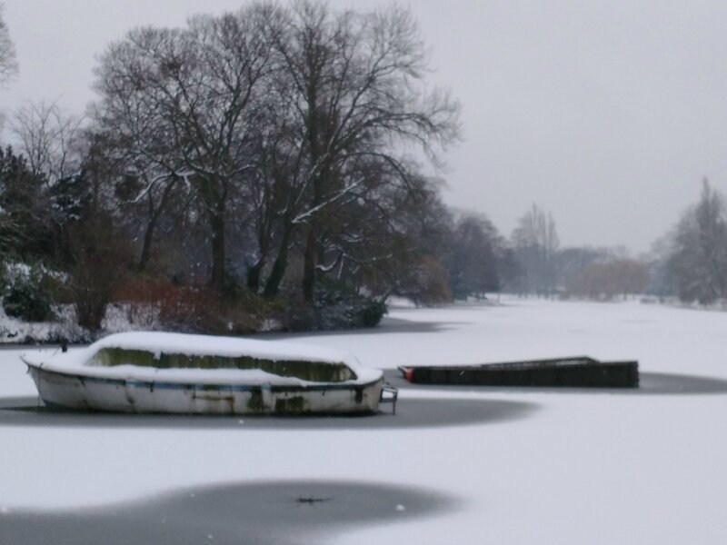 Bois de Vincennes sous la neige