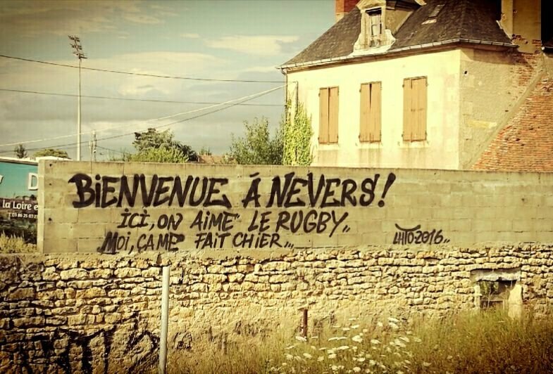 Nevers, tag d'arrivée (58)