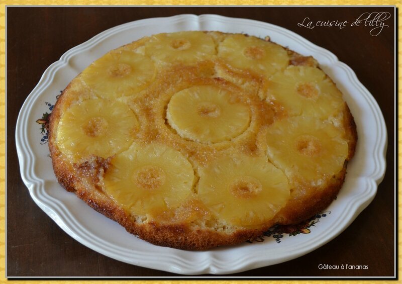 gâteau renversé ananas