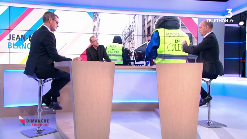 BLANQUER GILETS JAUNES MEDIA DIXIT WORLD