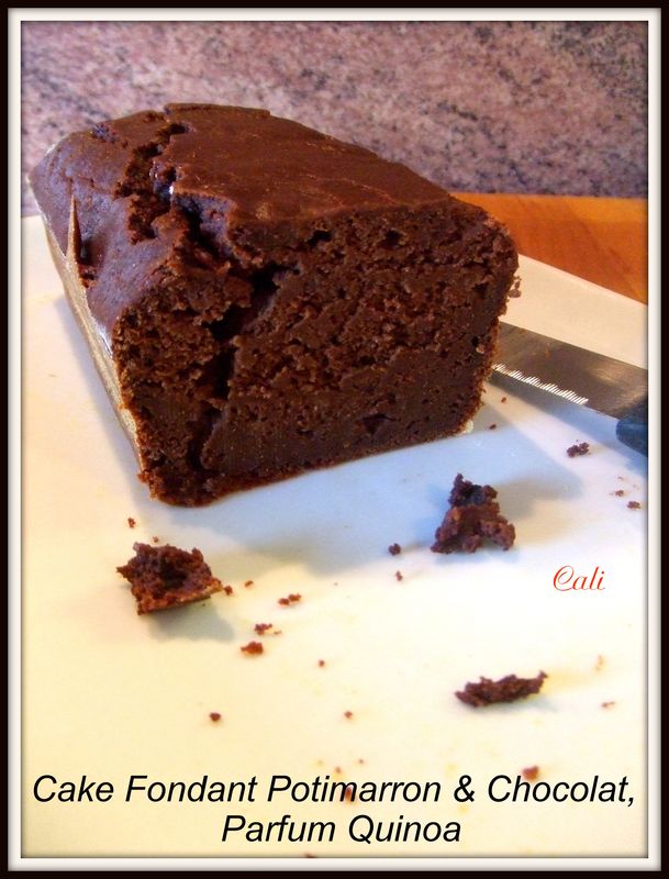 CAKE FONDANT AU POTIMARRON ET AU CHOCOLAT, PARFUM QUINOA - Vanille ...