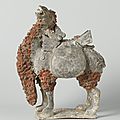 Camel with saddle bags, Northern Wei dynasty, 386 - 589