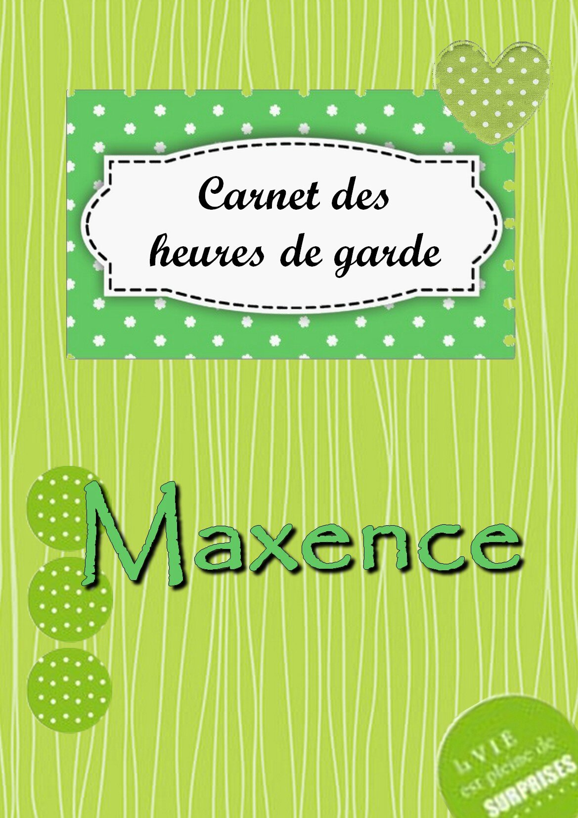 Page De Garde Cahier Garcon Page de garde verte - Photo de Garçon - "Ma fiche perso-nnalisable"