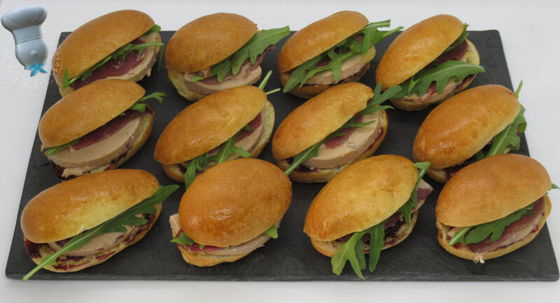 Sandwiches foie gras magret